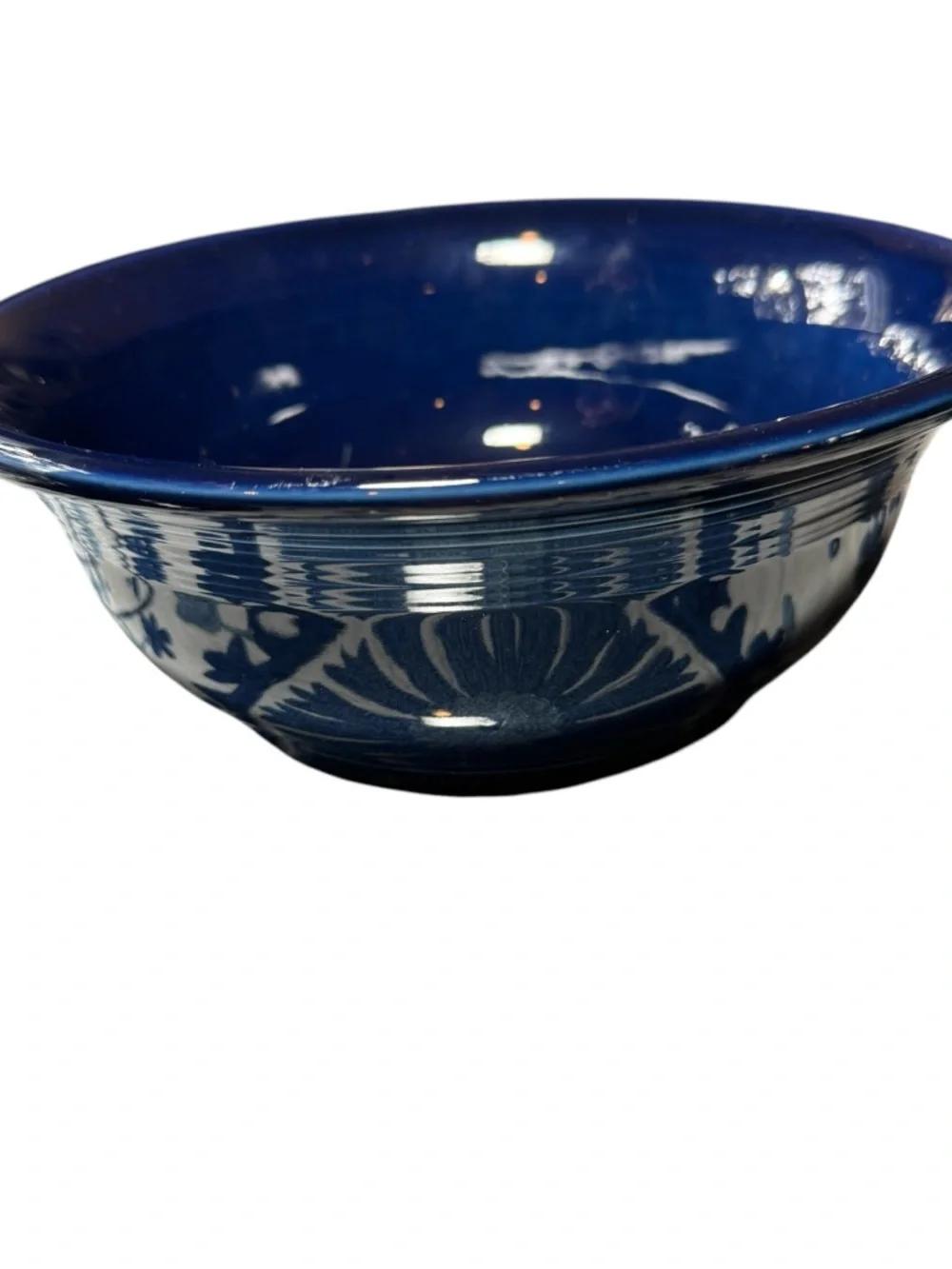 Cobalt Blue Lidded Ceramic Casserole Dish